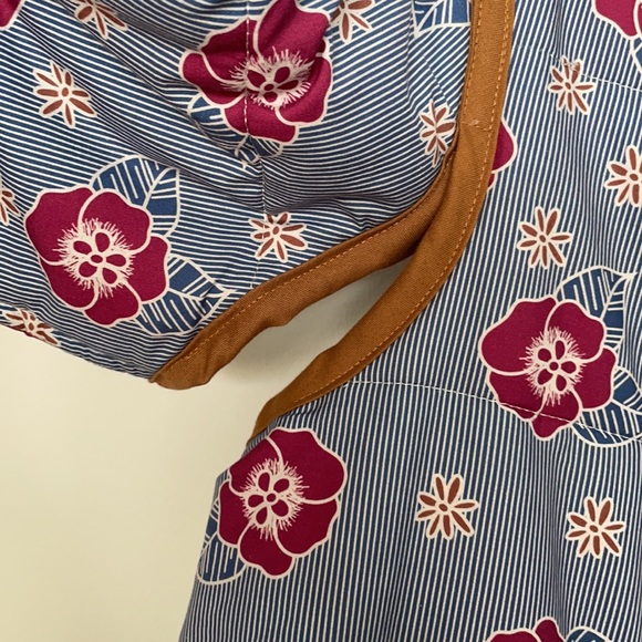 NWT Carleen for Anthropologie Floral Quilted Snap Front Jacket Size Small - Picture 8 of 9